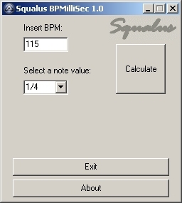 Squalus BPMilliSec 1.0 Squalus BPMilliSec 1.0