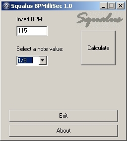 Squalus BPMilliSec 1.0 Squalus BPMilliSec 1.0