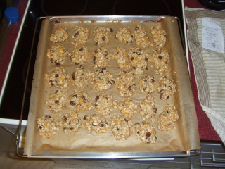 Müslikekse vor dem Backen Müslikekse vor dem Backen