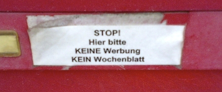 Wählerischer Briefschlitz Wählerischer Briefschlitz